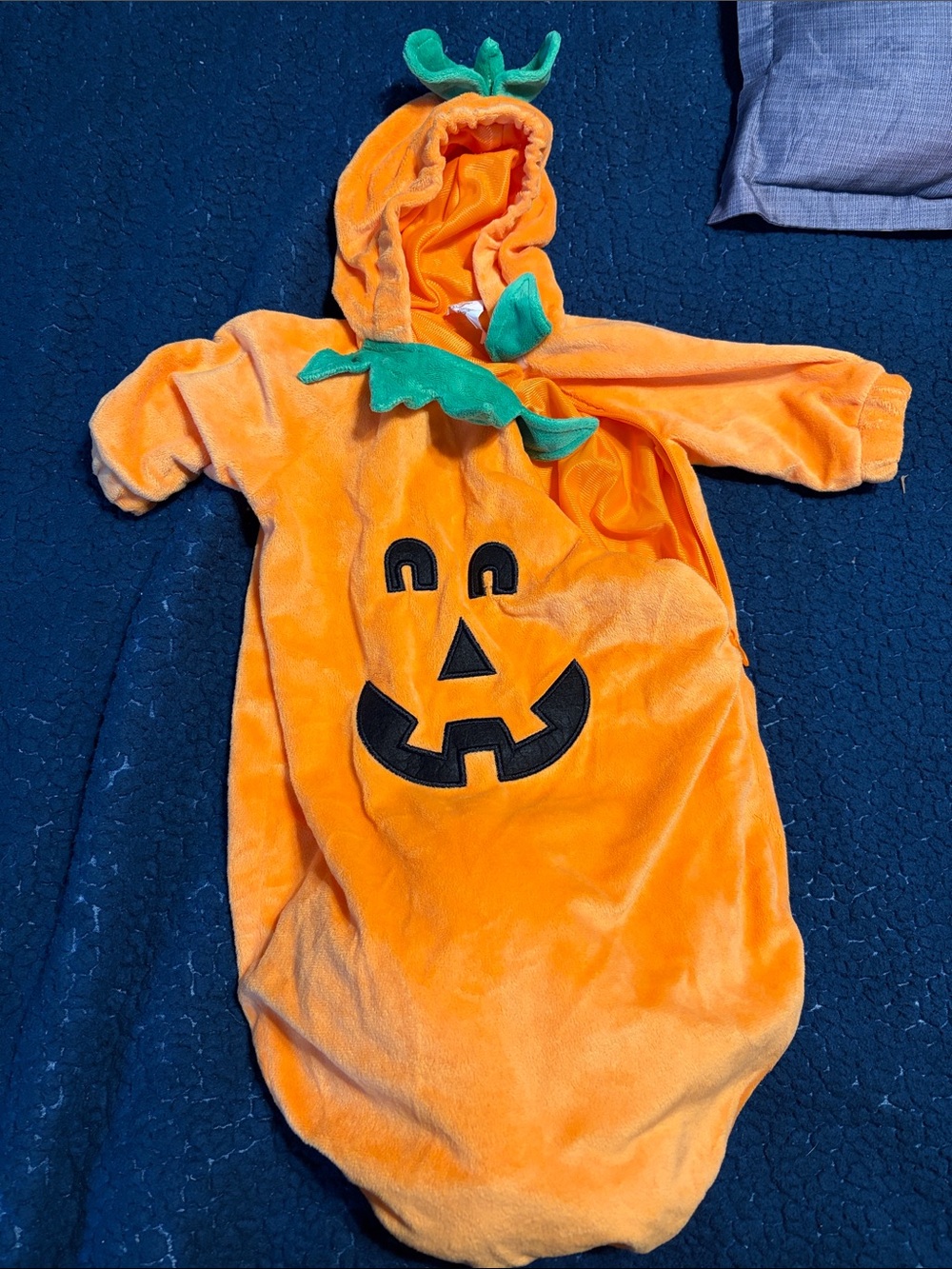 Baby Orange Pumpkin Hooded Costume Sleep Sack